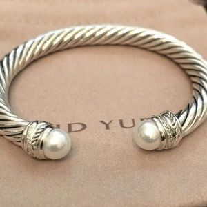 David Yurman Bracelet Pearl & Diamonds 7mm
